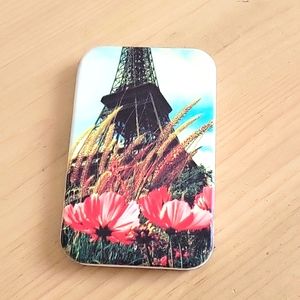 Floral Hardcase Pocket Compact Double Mirror